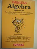Book cover of Painless Algebra