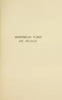 Book cover of Bohemian Paris of to-day
