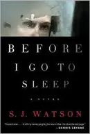 Book cover of Before I Go to Sleep