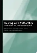 Book cover of Dealing with Authorship