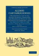 Book cover of Alumni Cantabrigienses