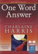Book cover of One Word Answer