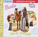 Book cover of Barbie Horse Trouble Barbie Look Look