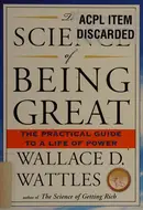 Book cover of The science of being great