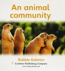 Book cover of An animal community