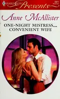 Book cover of One-Night Mistress...Convenient Wife