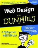 Book cover of Web design for dummies