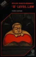 Book cover of A' level law