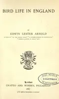 Book cover of Bird life in England