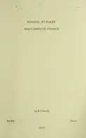 Book cover of Winning at poker and games of chance
