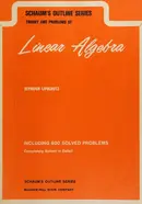 Book cover of Schaum's Outline Seris Theory and Problems of Linear Algebra