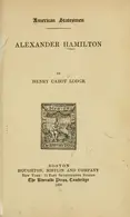 Book cover of Alexander Hamilton