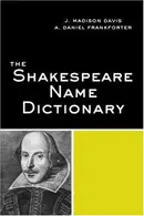 Book cover of The Shakespeare name dictionary