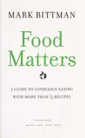 Book cover of Food Matters