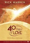 Book cover of 40 Days Of Love We Were Made For Relationships