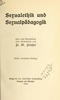 Book cover of Sexualethik und Sexualpädagogik