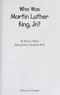Book cover of Who was Martin Luther King, Jr.?