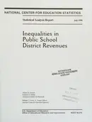 Book cover of Inequalities in public school district revenues