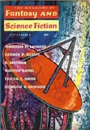 Book cover of The Magazine of Fantasy and Science Fiction, September 1960