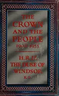 Book cover of The Crown and the people, 1902-1953
