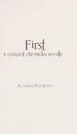 Book cover of First