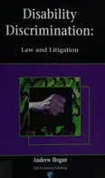 Book cover of Disability discrimination