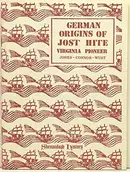 Book cover of German origins of Jost Hite, Virginia pioneer, 1685-1761