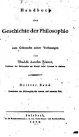 Book cover of Handbuch der Geschichte der Philosophie zum gebrauche seiner Vorlesungen ...