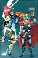 Book cover of Thor and the WArriors Four