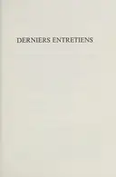 Book cover of Derniers entretiens avec ses sœurs