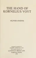 Book cover of The hand of Kornelius Voyt.