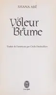 Book cover of Le voleur de brume