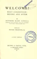 Book cover of Welcome! Holy Communion