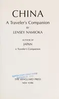 Book cover of China, a traveler's companion
