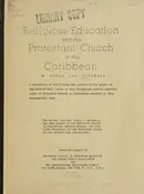 Book cover of Religious education and the Protestant Church of the Caribbean