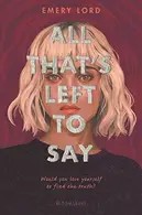 Book cover of All That's Left to Say