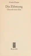 Book cover of Die Zähmung