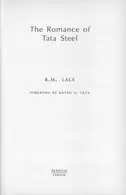 Book cover of The romance of Tata Steel
