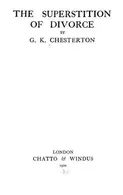 Book cover of The superstition of divorce