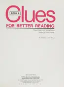 Book cover of Clues for better reading
