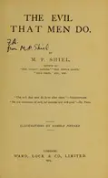 Book cover of The evil that men do