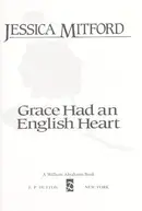 Book cover of Grace had an English heart