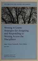 Book cover of Writing to learn