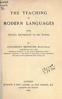 Book cover of The teaching of modern languages
