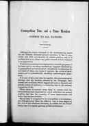 Book cover of Cosmopolitan time and a prime meridian common to all nations