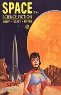 Book cover of Space Science Fiction, May 1952