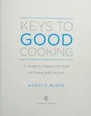 Book cover of Keys to good cooking