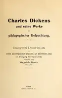 Book cover of Charles Dickens und seine Werke in pädagogischer Beleuchtung