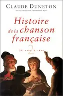 Book cover of Histoire de la chanson française