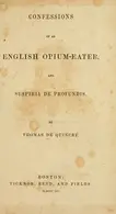 Book cover of Confessions of an English opium eater